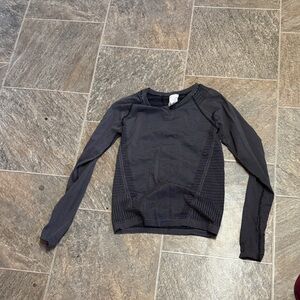 Athleta Black Long Sleeve Tee